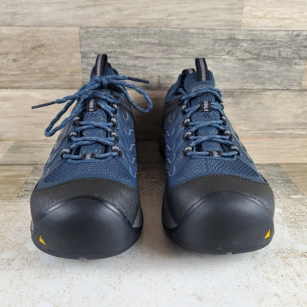 Keen Utility Flint II Sport Work Boots Womens Sz 9 M Midnight Navy Steel Gray